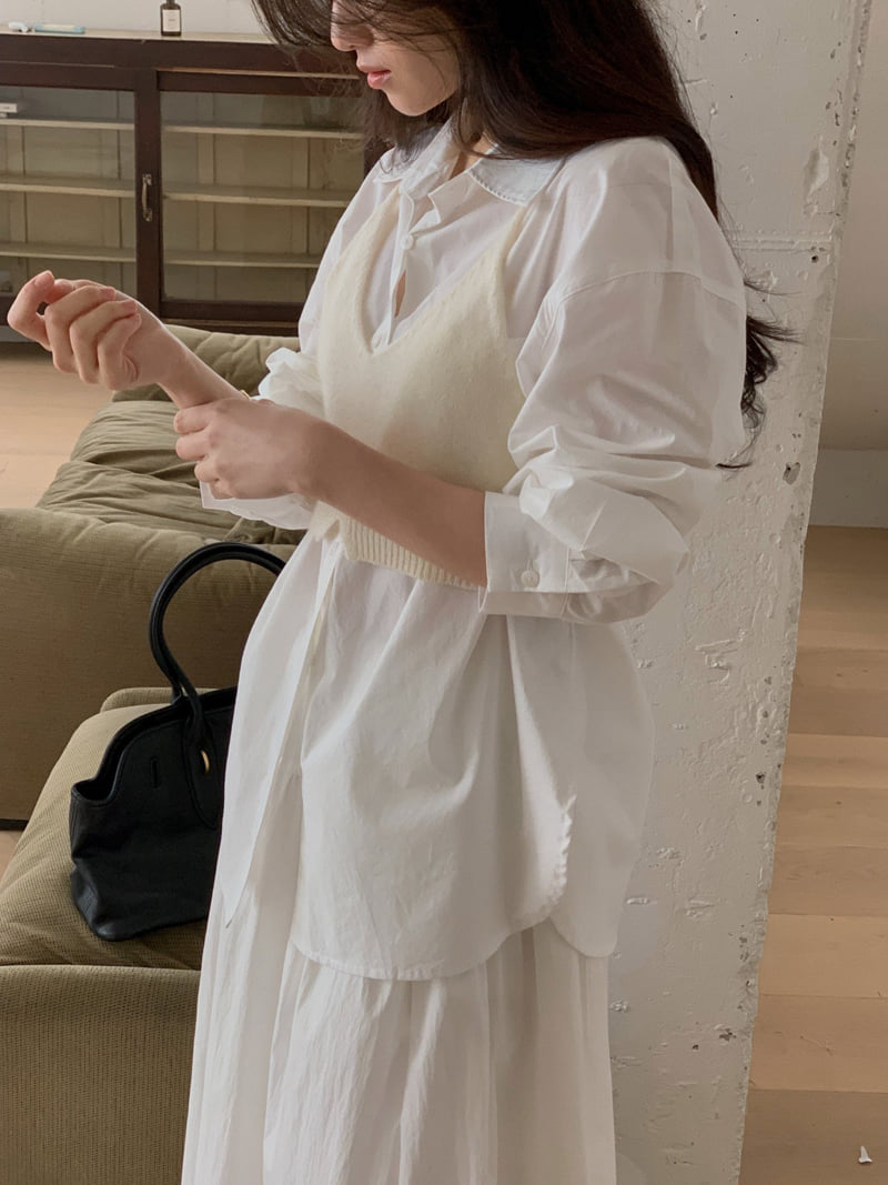 Dress Room - Korean Women Fashion - #womensfashion - Porter Cotton Shirt - 4