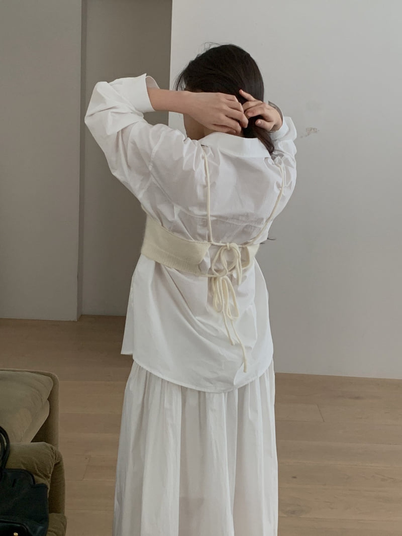Dress Room - Korean Women Fashion - #momslook - Porter Cotton Shirt - 6