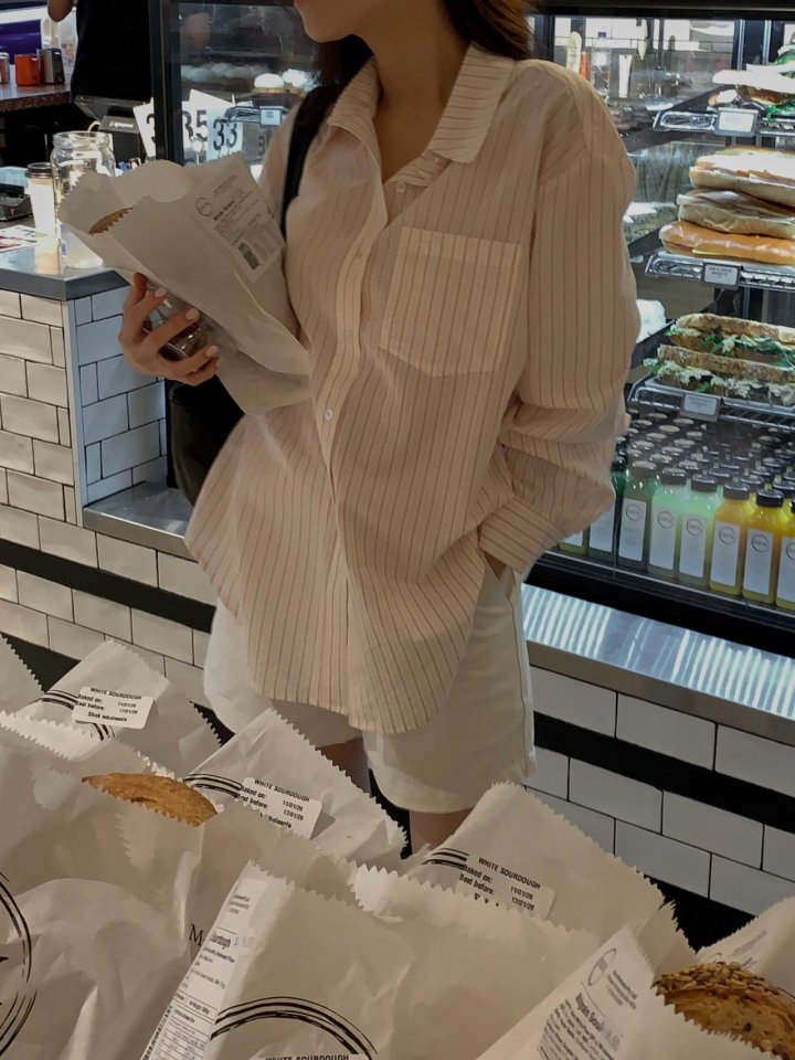 Dress Room - Korean Women Fashion - #womensfashion - Molly Stripe Shirt - 2
