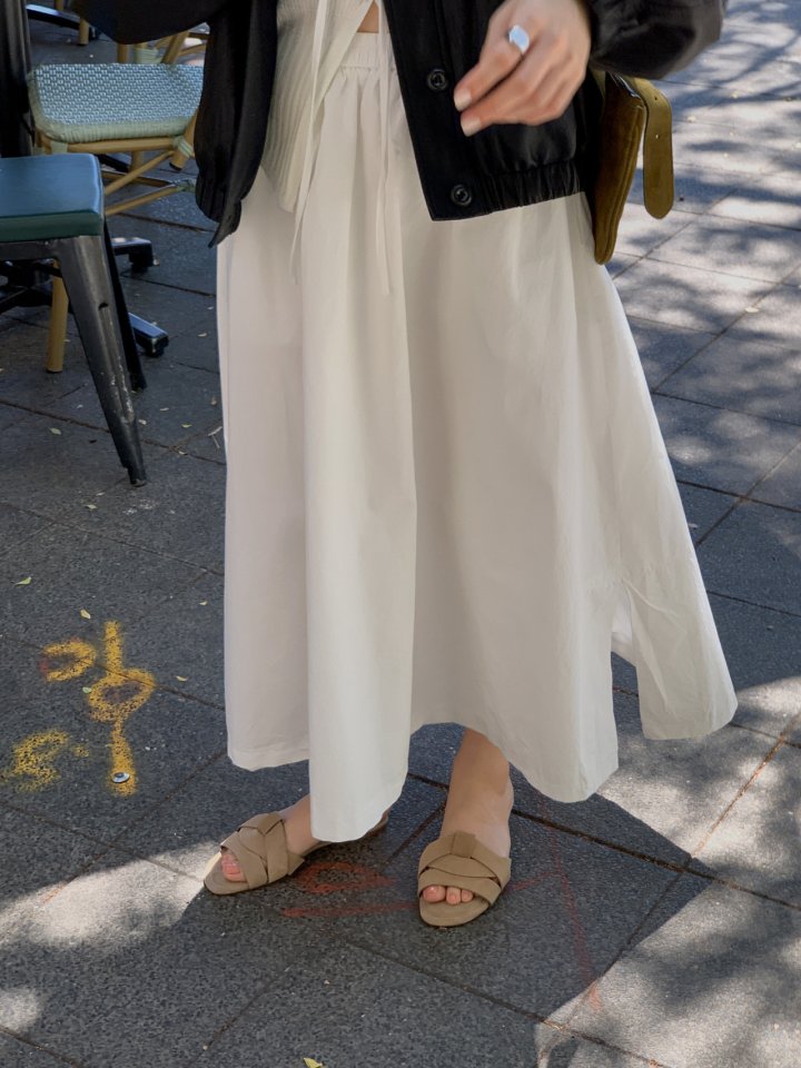 Dress Room - Korean Women Fashion - #womensfashion - Liz Cotton Slit Skirt - 12