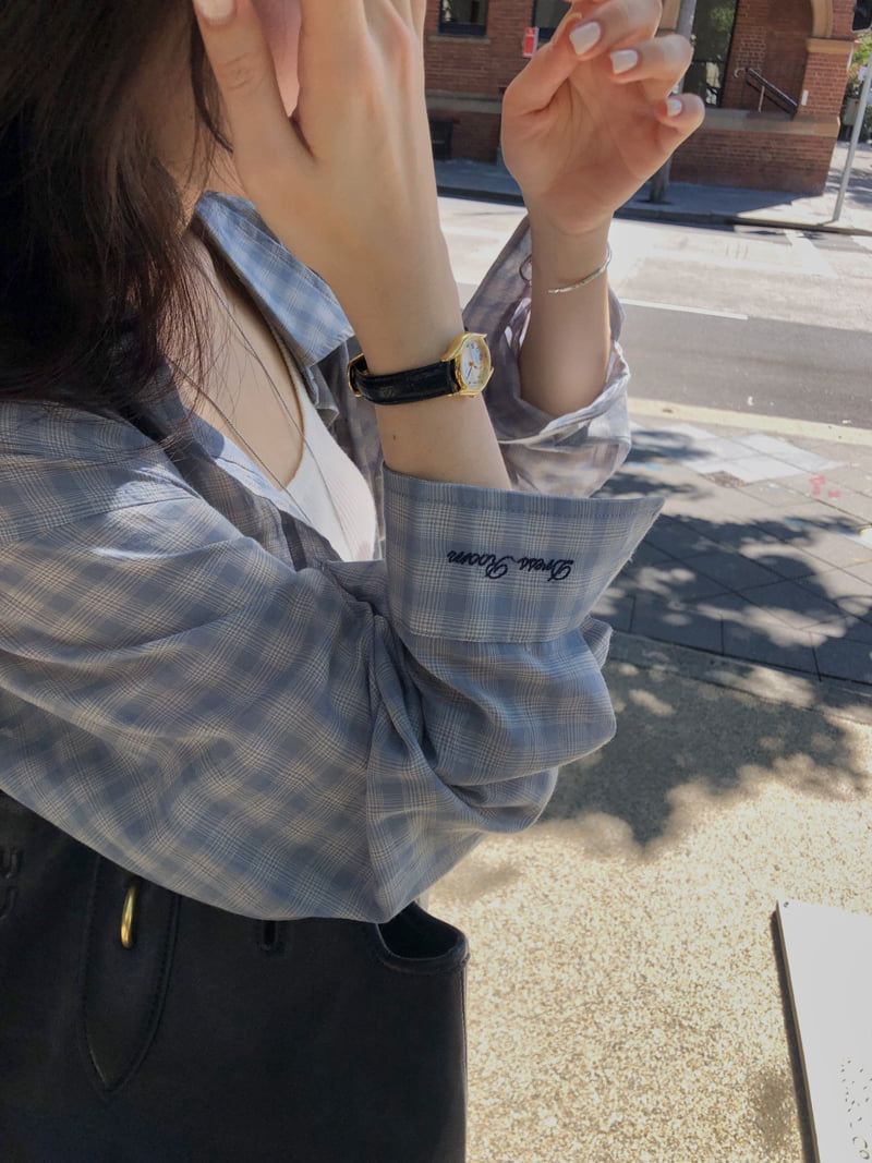 Dress Room - Korean Women Fashion - #womensfashion - Blooming Check Shirt - 3