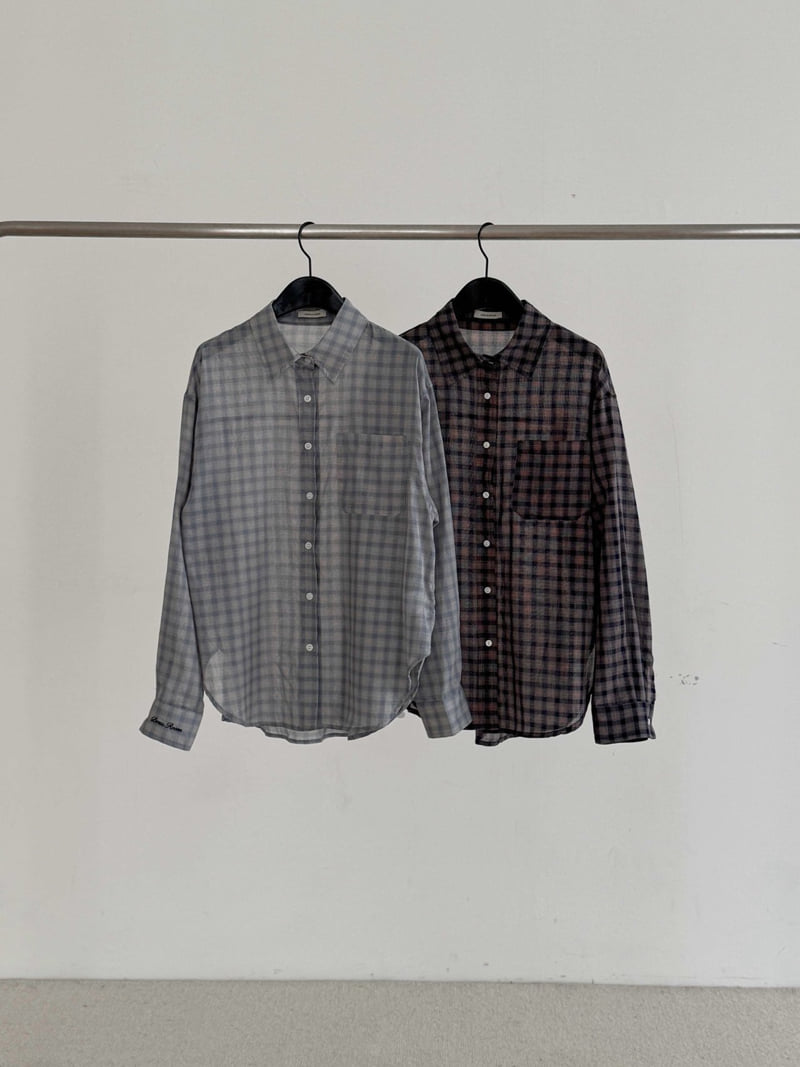 Dress Room - Korean Women Fashion - #womensfashion - Blooming Check Shirt - 9