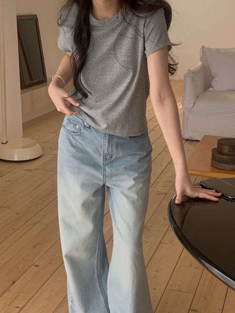 Dress Room - Korean Women Fashion - #womensfashion - Cotton Stitch Tee - 2
