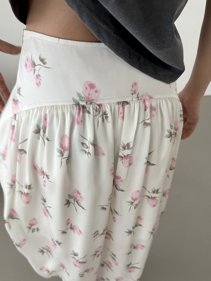 Dress U - Korean Women Fashion - #momslook - Rose Silky Skirt - 11