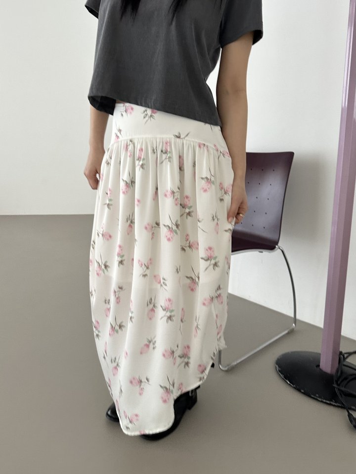 Dress U - Korean Women Fashion - #momslook - Rose Silky Skirt - 9