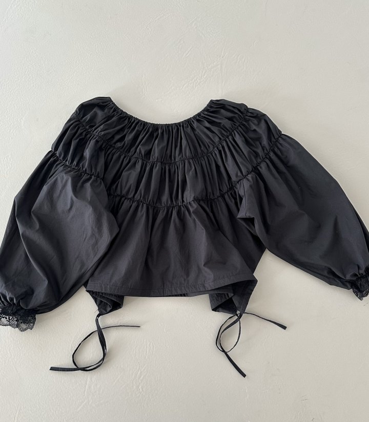Dress U - Korean Women Fashion - #womensfashion - Lace Shirred Off-Shoulder Top - 4