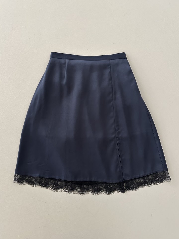 Dress U - Korean Women Fashion - #momslook - Lace Slit Skirt - 3