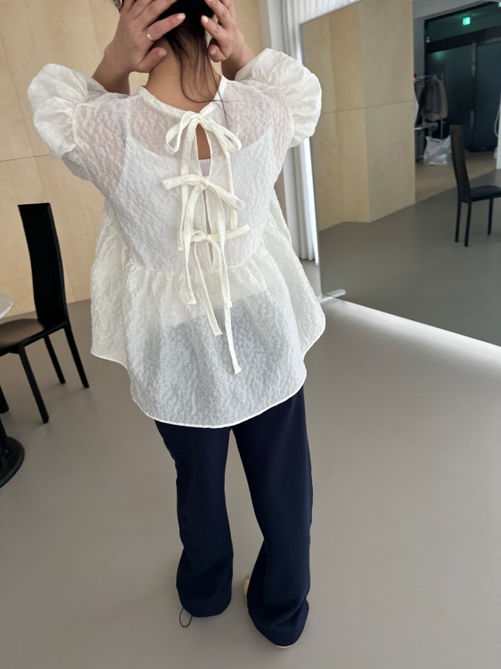 Dress U - Korean Women Fashion - #momslook - Flower Bouquet Blouse - 11