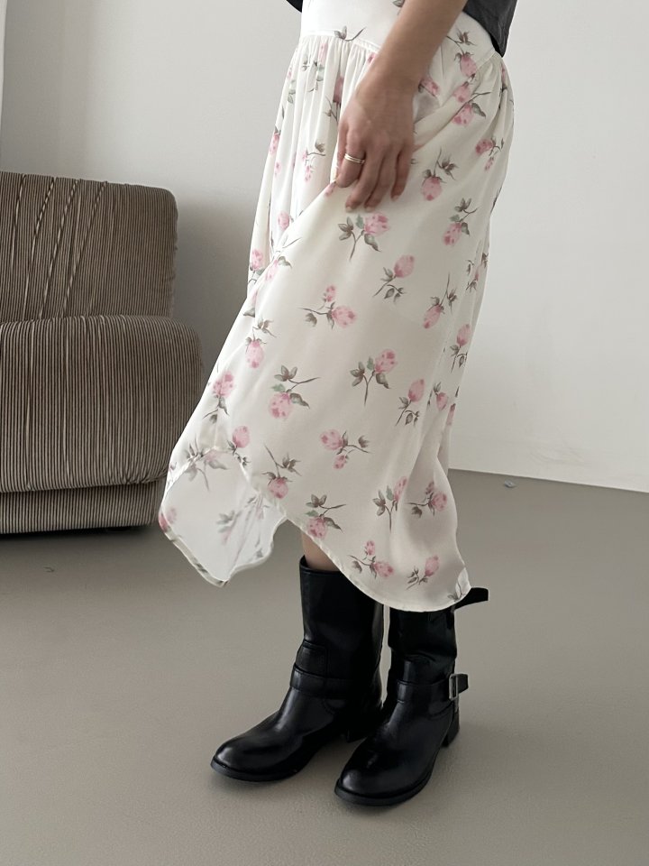 Dress U - Korean Women Fashion - #womensfashion - Rose Silky Skirt - 10