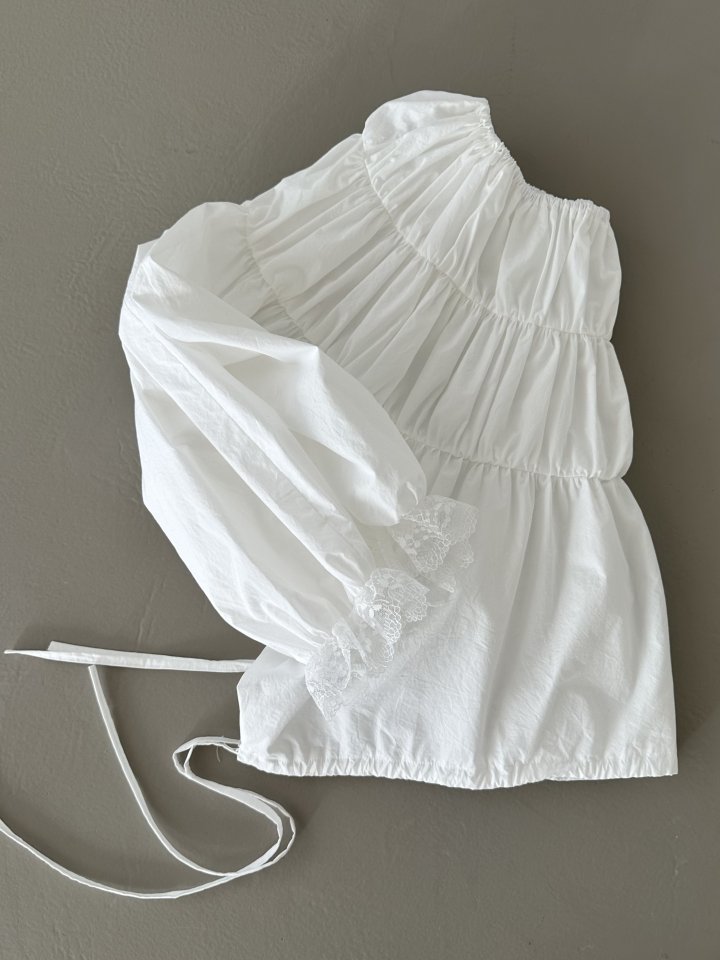 Dress U - Korean Women Fashion - #womensfashion - Lace Shirred Off-Shoulder Top - 7