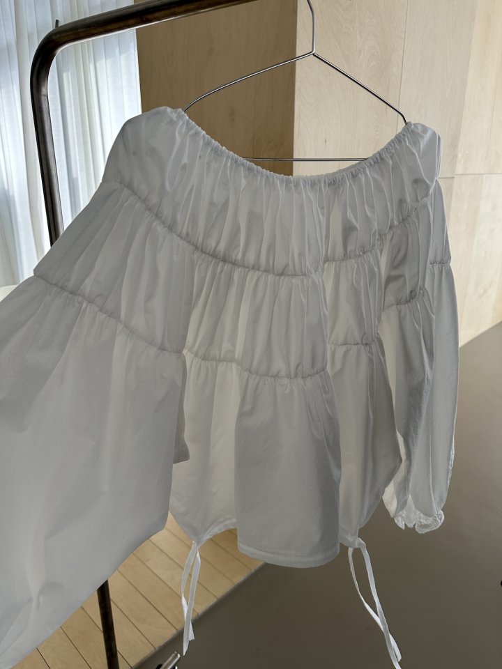 Dress U - Korean Women Fashion - #womensfashion - Lace Shirred Off-Shoulder Top - 9