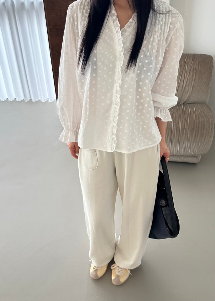 Dress U - Korean Women Fashion - #womensfashion - Embroidered Pintuck Blouse - 10