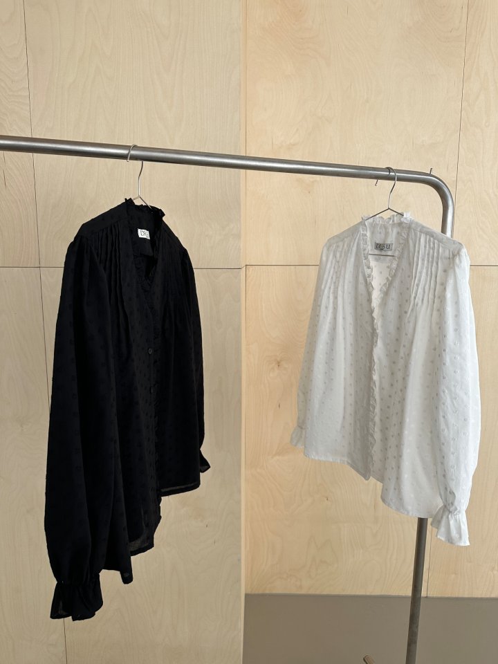 Dress U - Korean Women Fashion - #womensfashion - Embroidered Pintuck Blouse - 2