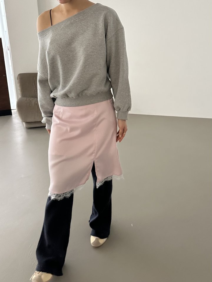 Dress U - Korean Women Fashion - #womensfashion - Lace Slit Skirt - 10