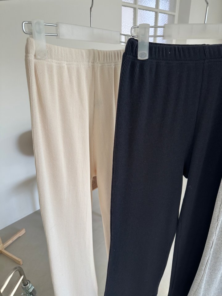 Dress U - Korean Women Fashion - #womensfashion - Waffle Button Bootcut Pants - 3