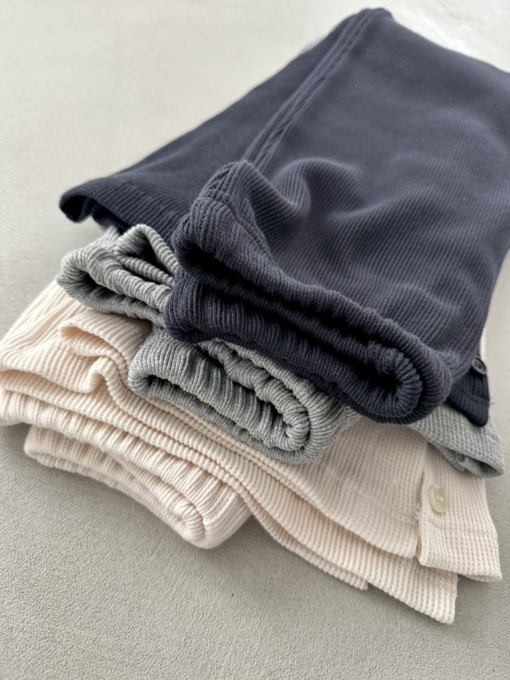 Dress U - Korean Women Fashion - #womensfashion - Waffle Button Bootcut Pants - 9