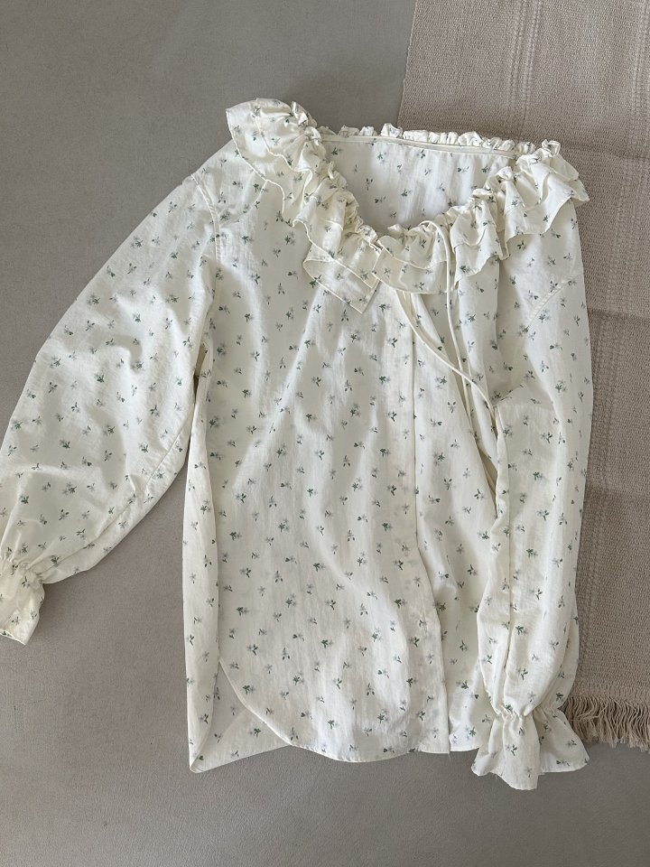 Dress U - Korean Women Fashion - #womensfashion - Ruffle Frill Flower Blouse - 8