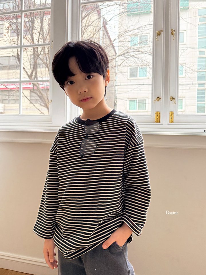 Dsaint - Korean Children Fashion - #Kfashion4kids - Cheeky Stripe Tee - 11