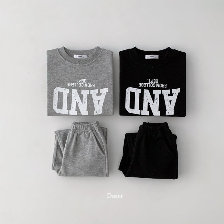 Dsaint - Korean Children Fashion - #Kfashion4kids - AND Jogger Set - 3