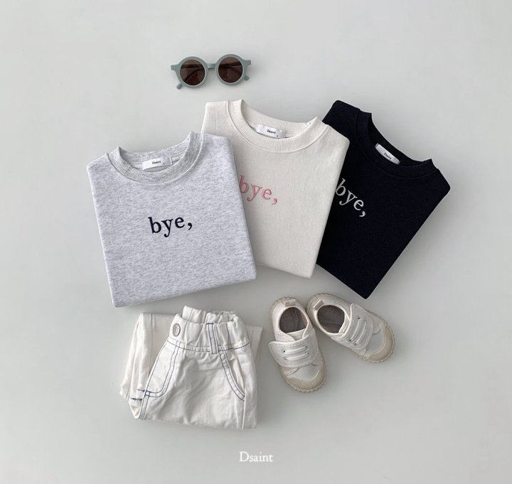Dsaint - Korean Children Fashion - #Kfashion4kids - Bye Sweatshirt - 3
