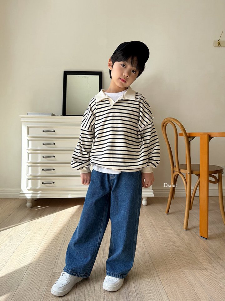 Dsaint - Korean Children Fashion - #childofig - Lulu Slit Collar Sweatshirt - 10