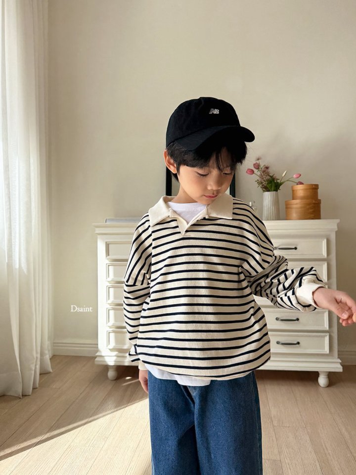 Dsaint - Korean Children Fashion - #childofig - Lulu Slit Collar Sweatshirt - 9