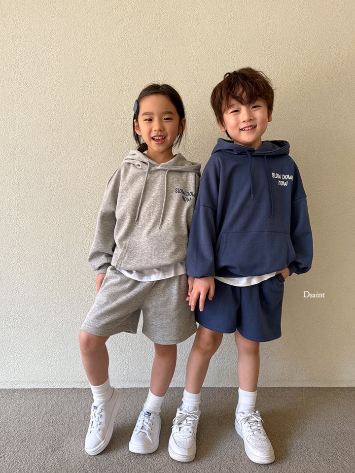 Dsaint - Korean Children Fashion - #childofig - Slow Down Hoodie Set - 9