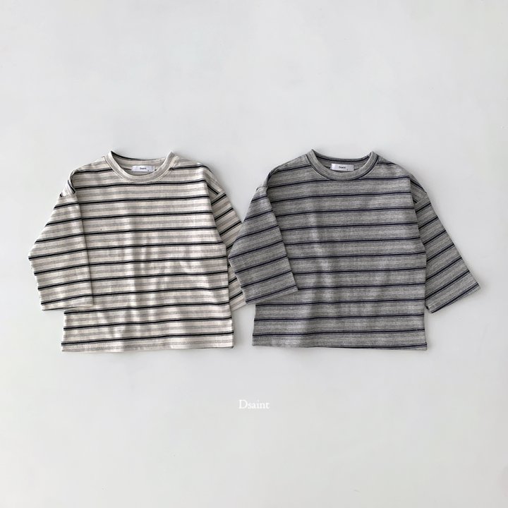 Dsaint - Korean Children Fashion - #childofig - Cooking Stripe Tee - 4