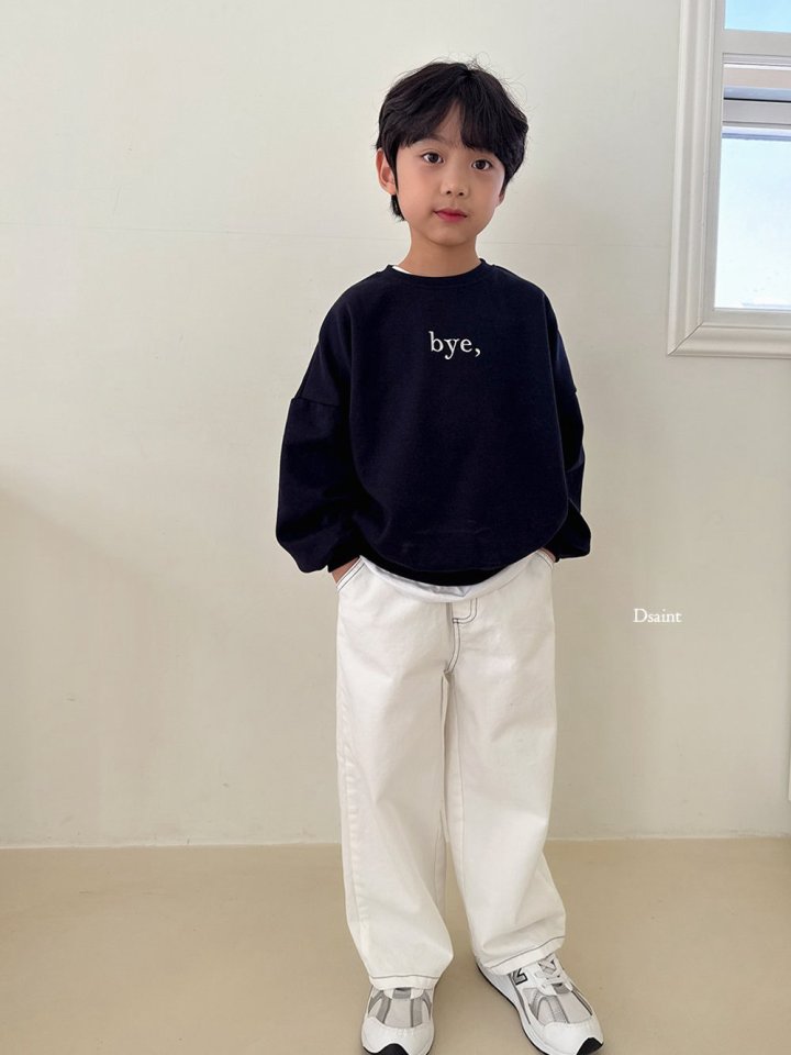 Dsaint - Korean Children Fashion - #childrensboutique - Fit Wide Stitch Pants - 9