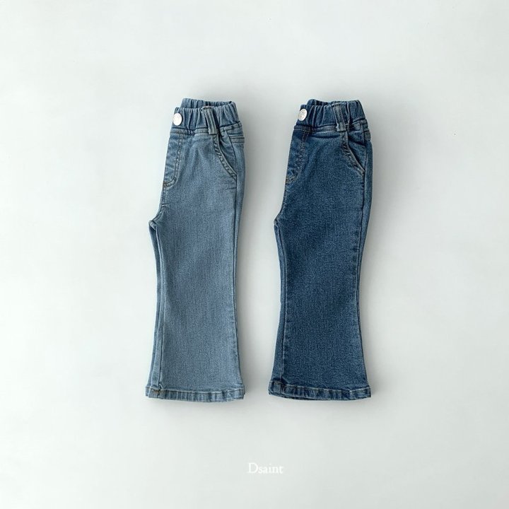 Dsaint - Korean Children Fashion - #childrensboutique - Line! Bootcut Denim Pants