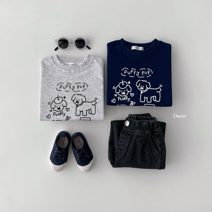 Dsaint - Korean Children Fashion - #childrensboutique - Puppy Pub Sweatshirt - 5
