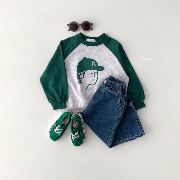 Dsaint - Korean Children Fashion - #childrensboutique - Cap Boy Raglan Sweatshirt - 6