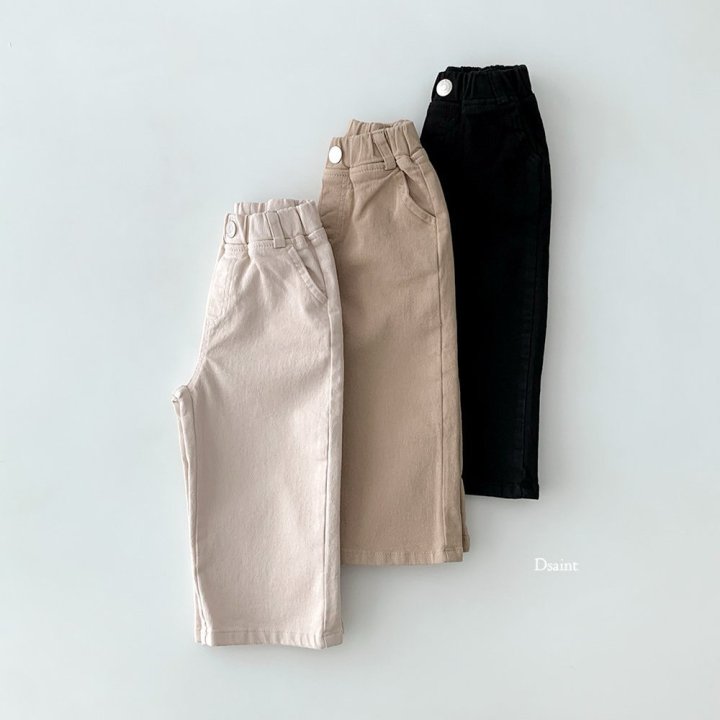 Dsaint - Korean Children Fashion - #childofig - Special Spandex Wide Jeans - 4