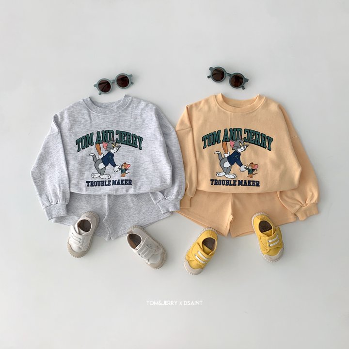Dsaint - Korean Children Fashion - #childrensboutique - Trouble Tom Shorts Set - 7