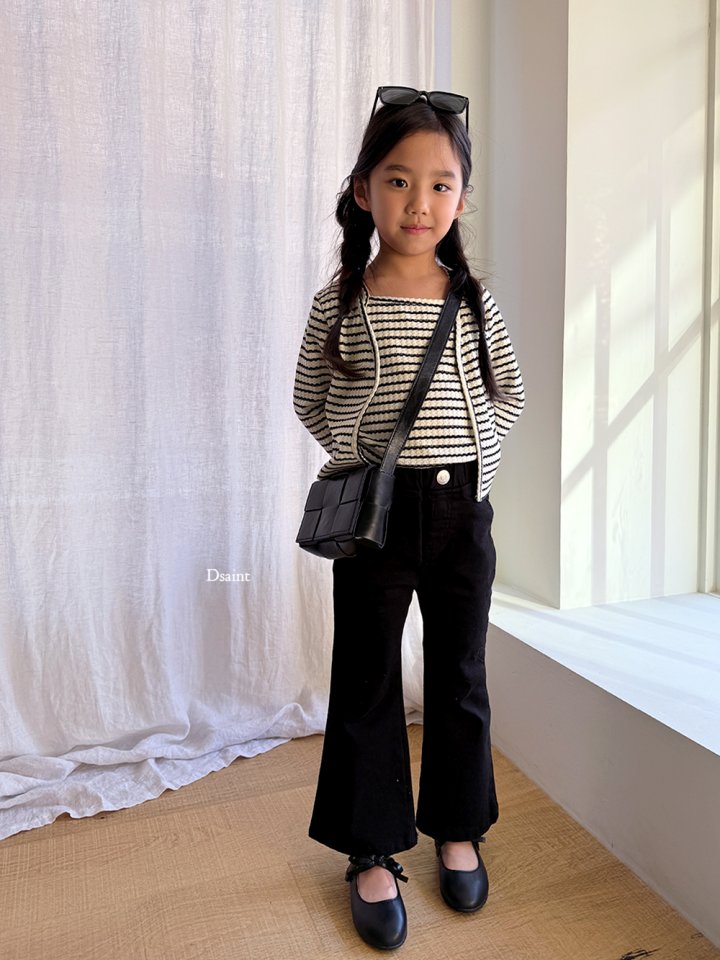 Dsaint - Korean Children Fashion - #childrensboutique - Happy Sleeveless Cardigan Set - 3