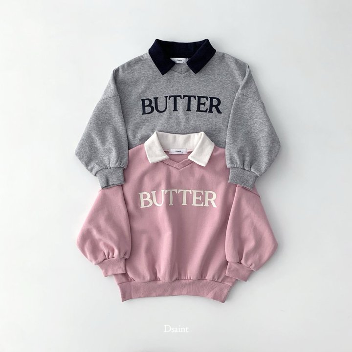 Dsaint - Korean Children Fashion - #designkidswear - Butter Collar Sweatshirt - 2