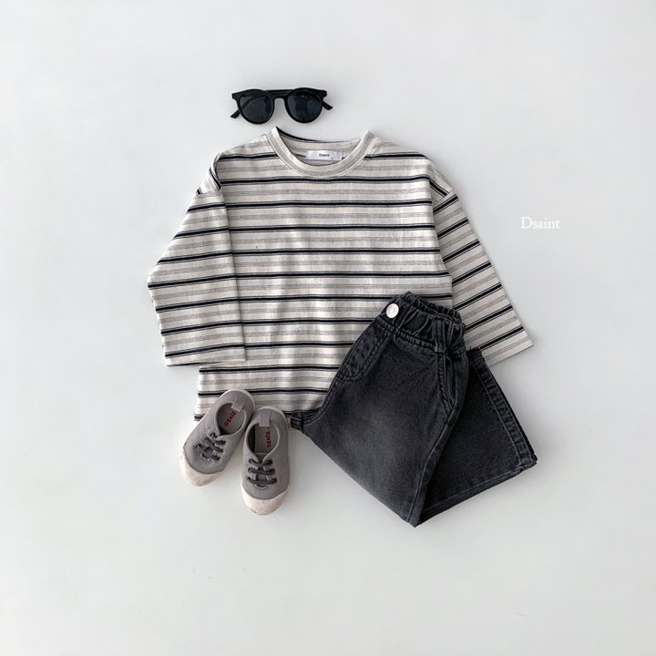 Dsaint - Korean Children Fashion - #designkidswear - Cooking Stripe Tee - 6