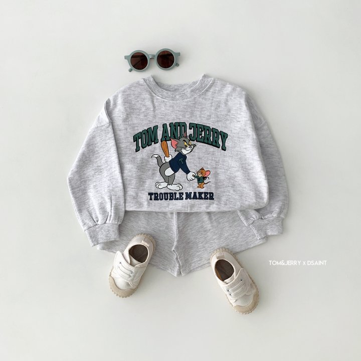 Dsaint - Korean Children Fashion - #designkidswear - Trouble Tom Shorts Set - 8