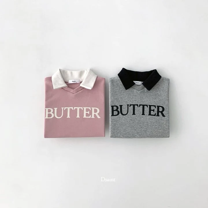 Dsaint - Korean Children Fashion - #discoveringself - Butter Collar Sweatshirt - 3