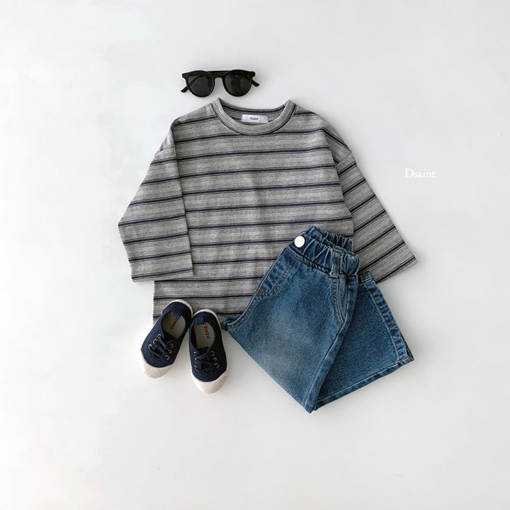 Dsaint - Korean Children Fashion - #discoveringself - Cooking Stripe Tee - 7