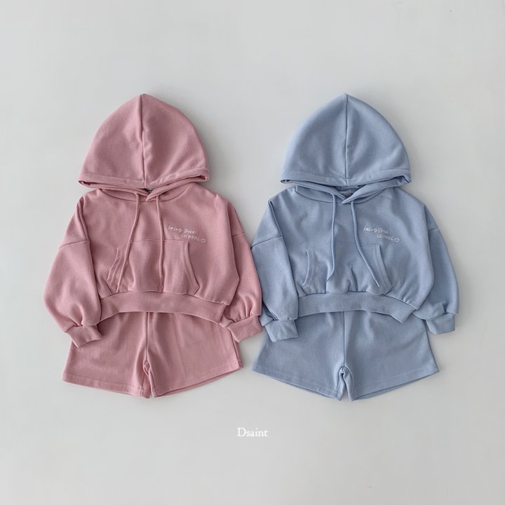 Dsaint - Korean Children Fashion - #fashionkids - Real Heart Shorts Set