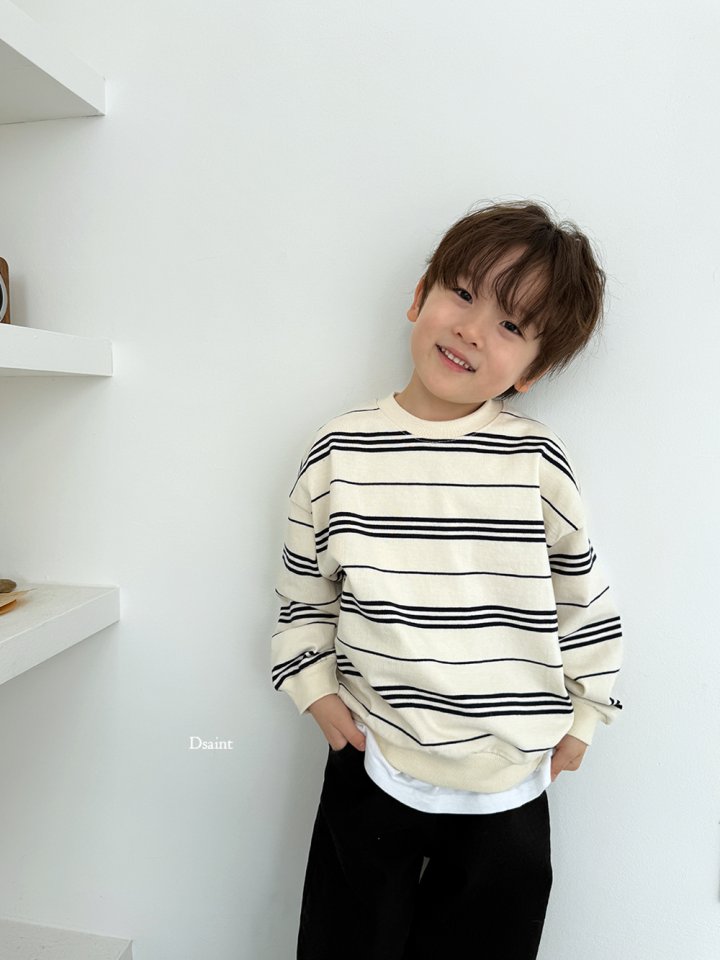 Dsaint - Korean Children Fashion - #fashionkids - Simple Stripe Sweatshirt - 12