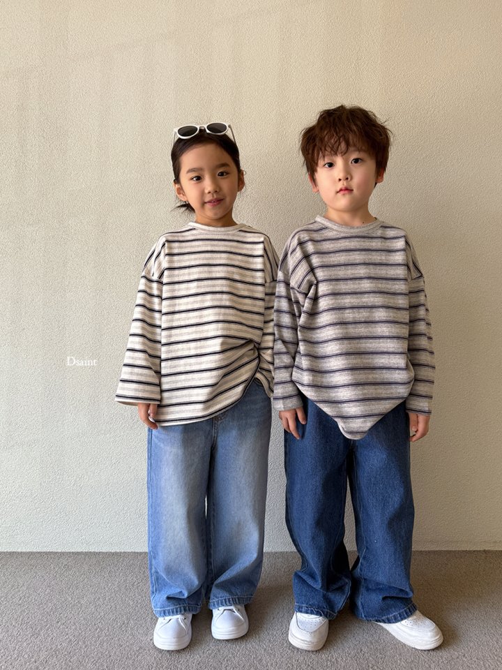 Dsaint - Korean Children Fashion - #fashionkids - Cooking Stripe Tee - 8