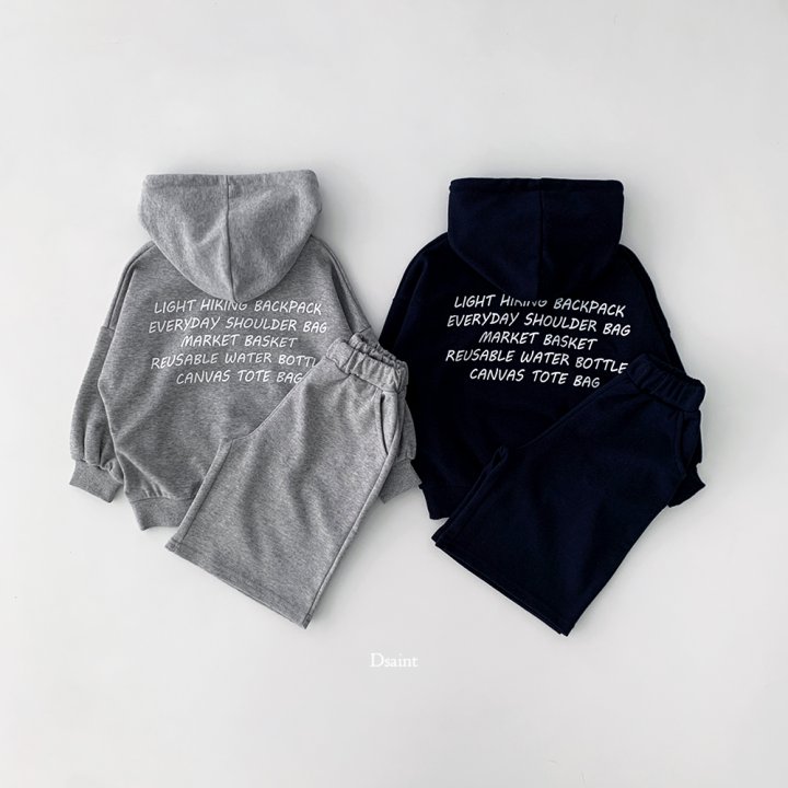 Dsaint - Korean Children Fashion - #fashionkids - Light Hoodie Set - 3