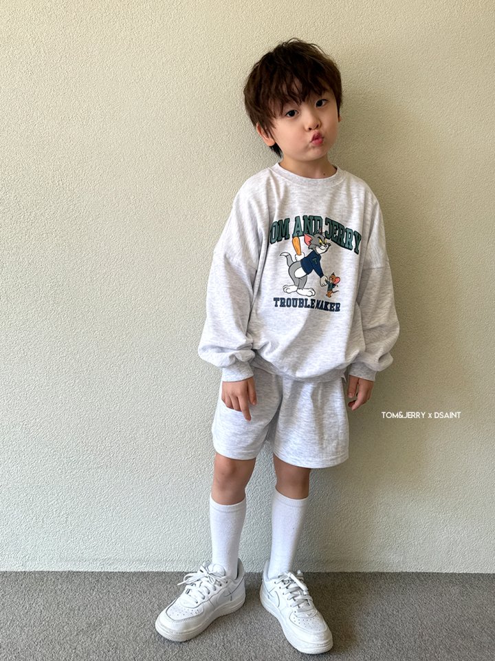 Dsaint - Korean Children Fashion - #fashionkids - Trouble Tom Shorts Set - 10