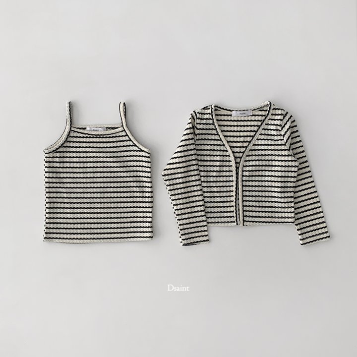 Dsaint - Korean Children Fashion - #fashionkids - Happy Sleeveless Cardigan Set - 6