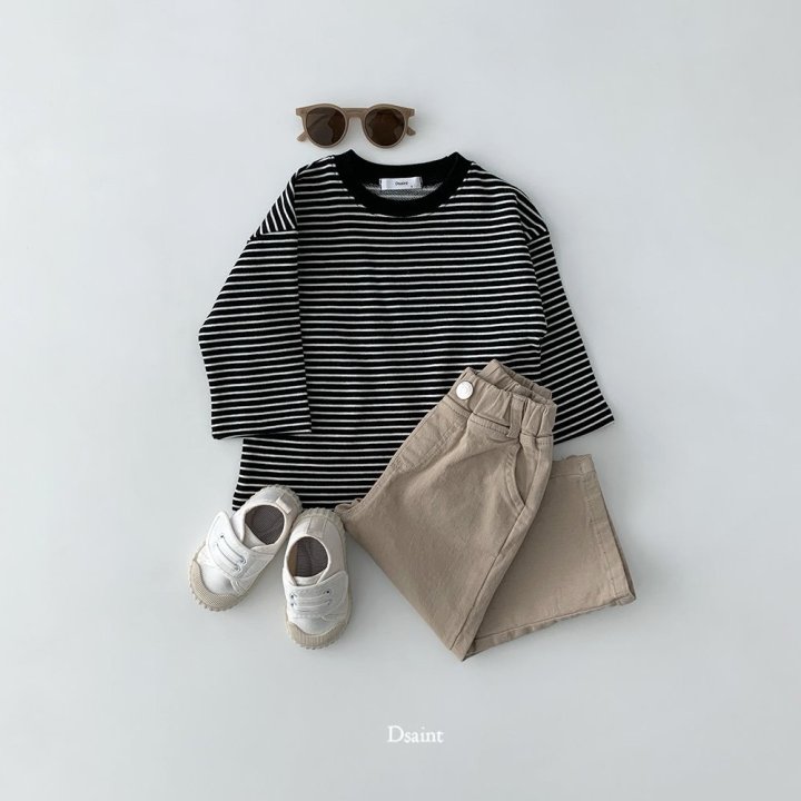 Dsaint - Korean Children Fashion - #kidsshorts - Cheeky Stripe Tee - 8