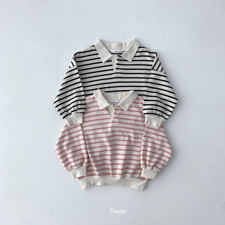 Dsaint - Korean Children Fashion - #kidsshorts - Lulu Slit Collar Sweatshirt