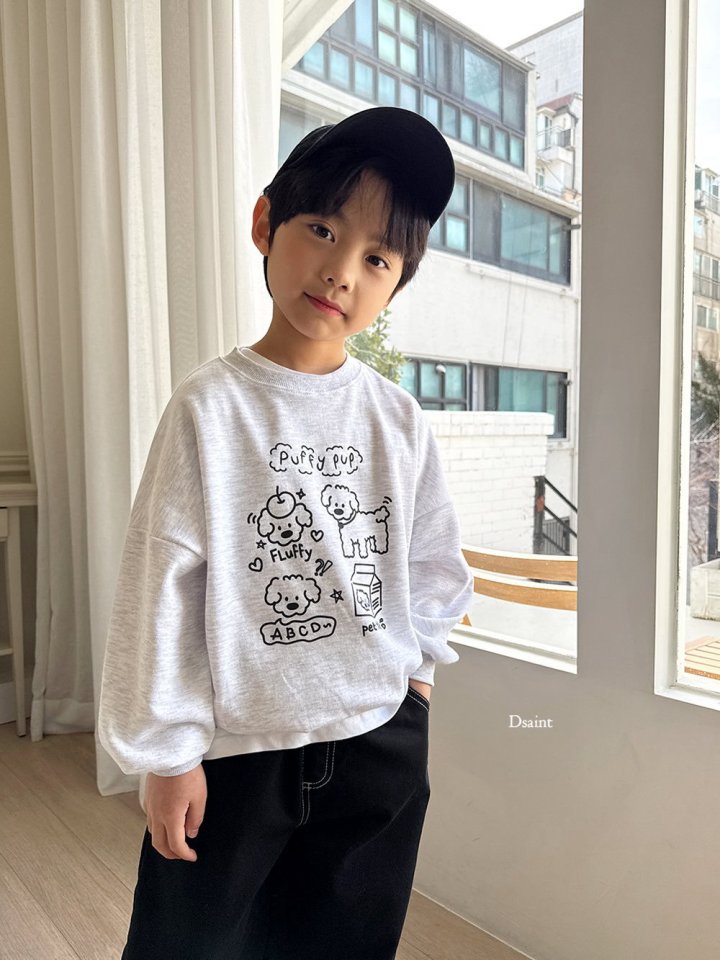 Dsaint - Korean Children Fashion - #kidsshorts - Puppy Pub Sweatshirt - 9