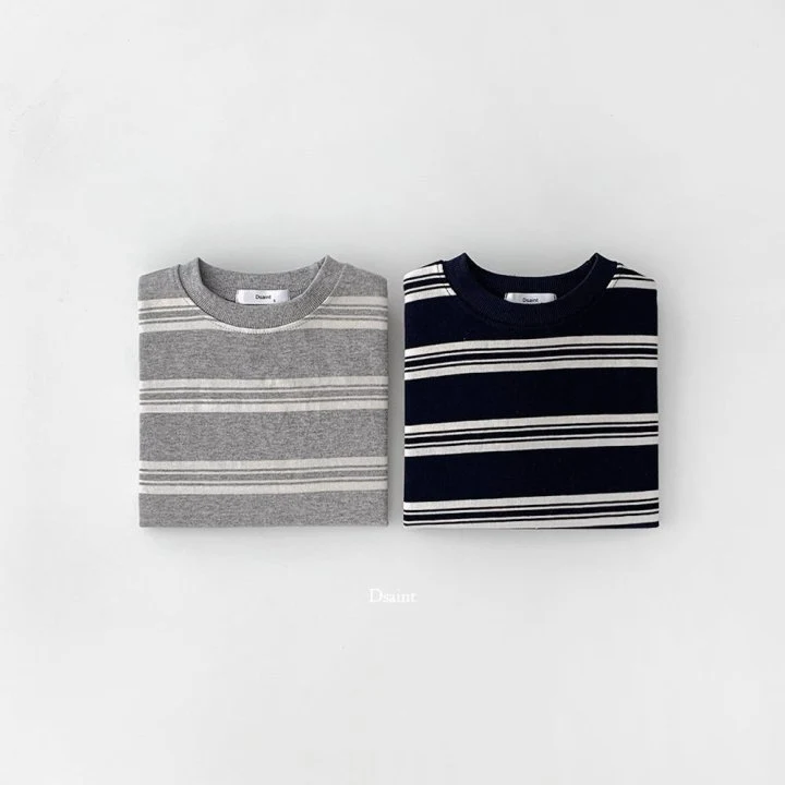 Dsaint - Korean Children Fashion - #fashionkids - Sense Cutline Sweat Tee - 4